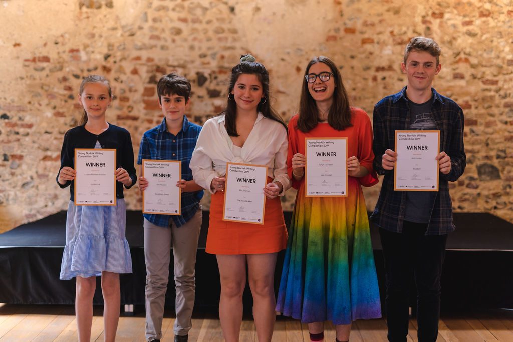 Winners of this year's Young Norfolk Writing Competition