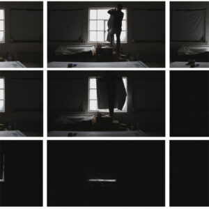 Black and white stills from a video entitled 'A Delicate SIght'