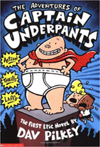 The Adventures of Captain Underpants by Dav Pilkey book cover