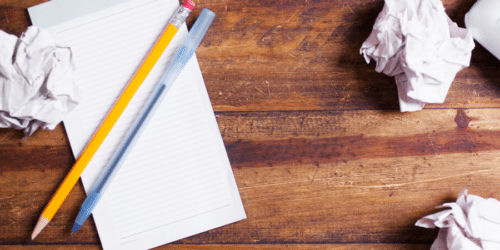 Top tips for early drafts